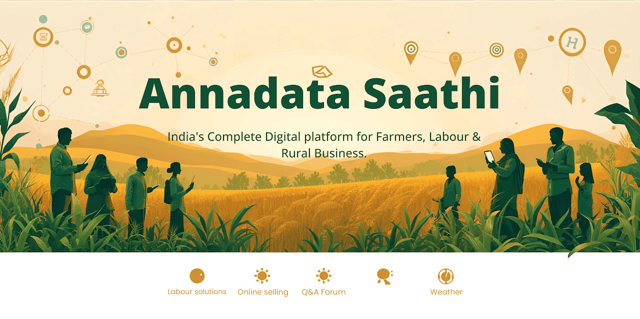 Annadata Saathi — India's complete digital platform for farmers, labour, and rural business